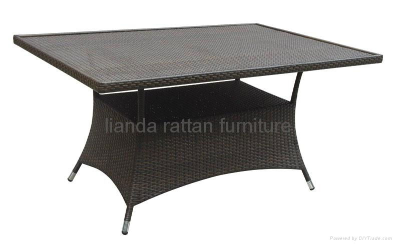 stackable rattan dining table chair dining furniture LD1131 3