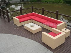 Outdoor PE rattan Sofa