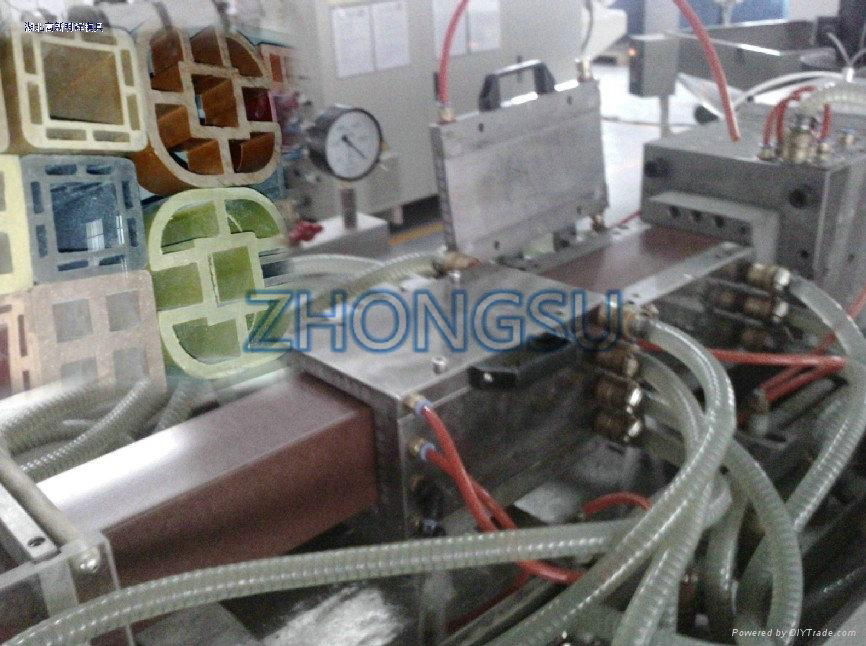 wpc decking production line-plastic profile line