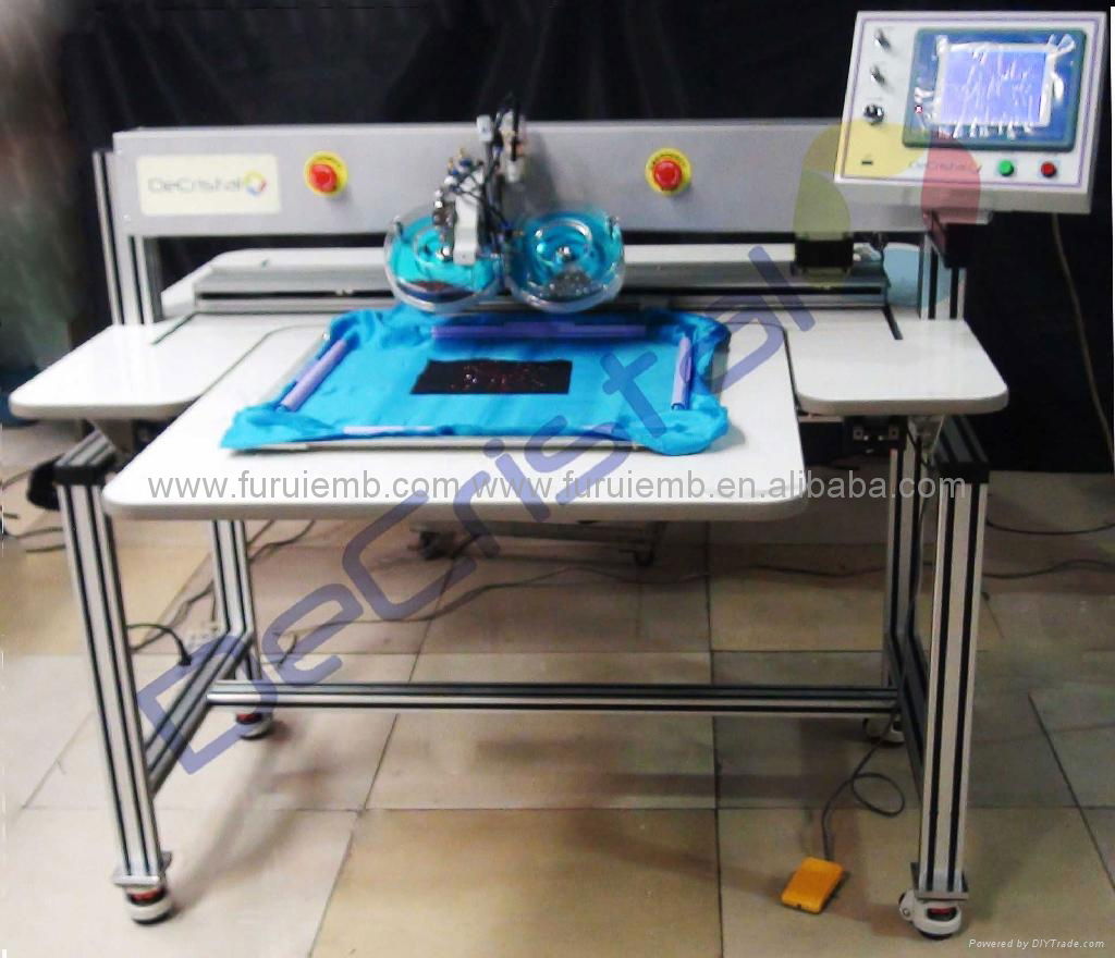 DeCristal Automatic Rhinestone Machine(For Fabric+Garment+Cap） 5