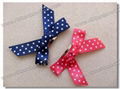 glossy multi-layer polyester ribbon hair bow clip 3