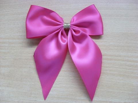 big single sided satin ribbon bow for women's dress 2