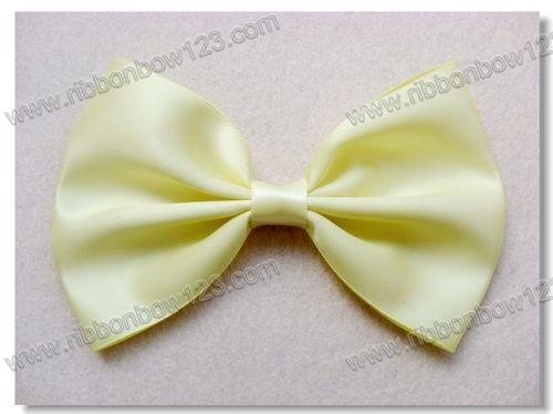 single faced satin ribbon bow tie 2