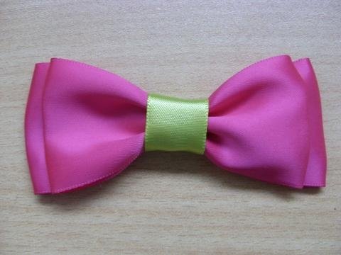 single faced satin ribbon bow tie 3