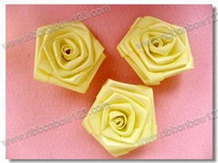 3"/3" satin ribbon rose for decoration