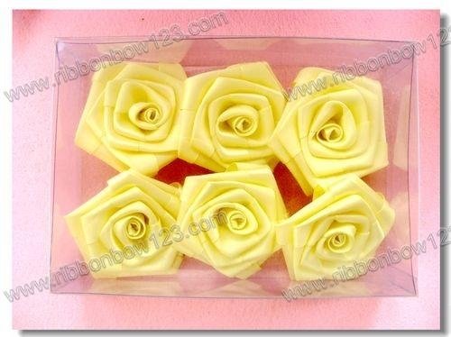 3"/3" satin ribbon rose for decoration 3