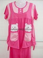 Retail Pregnant women pajamas students' lovely girl's Middle-aged nightwear suit