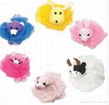 animal bath puff 1