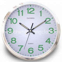 12" Luminous Quartz wall clock