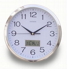 Lcd calendar wall clock