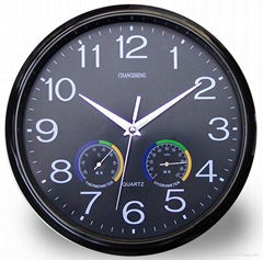 Hygrothermograph quartz clock