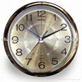 Aluminium dial quartz clock 2