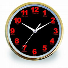 10 inch nice plastic wall clock