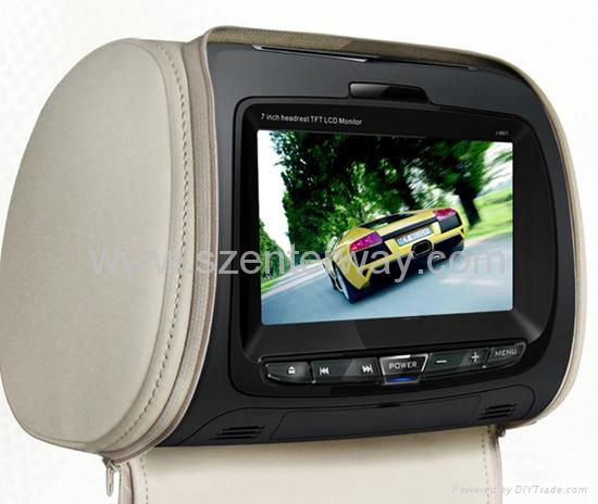 7''Car Headrest dvd with Digital Screen 2