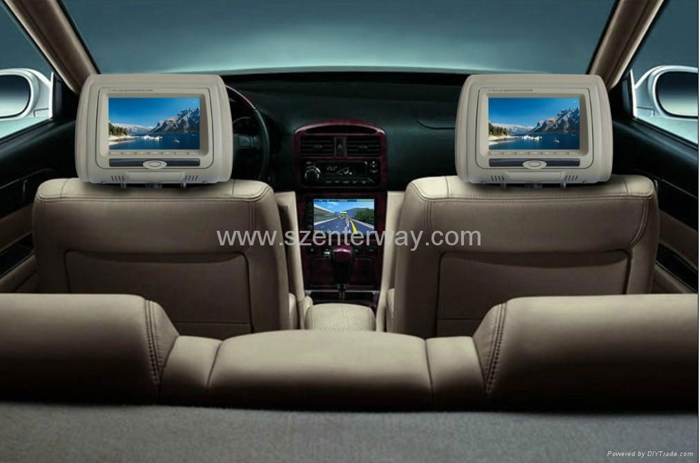 7''Car Headrest dvd with Digital Screen 5