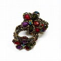 Vintage style crystal rhinestones alloy bangle cuff bracelet jewelry jewellery