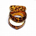 Awesome design leopard resin lucite