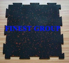 Gym Rubber flooring tile