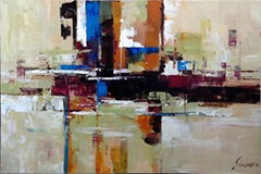 Abstract oil painting