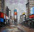 city scene painting