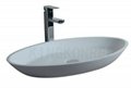 artificial stone cheap bathroom basin 2