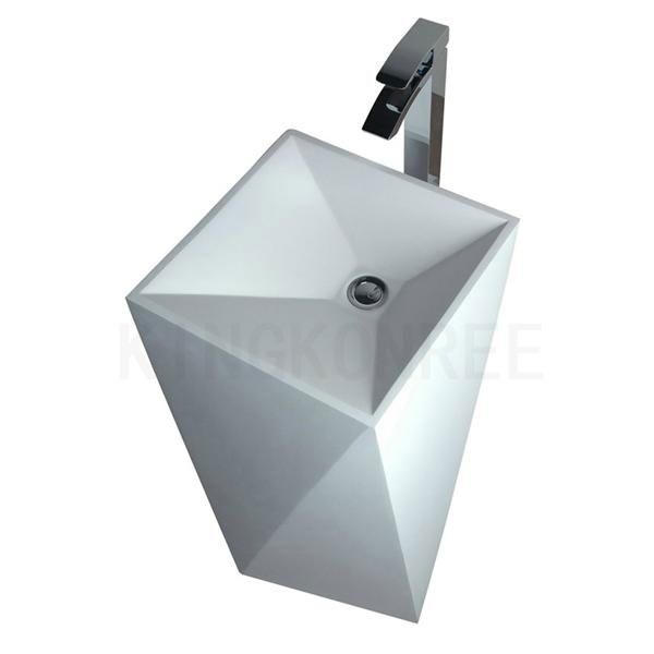 artificial stone cheap bathroom basin 4