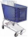 Plastic supermarket trolley 1