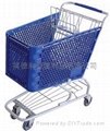 Plastic supermarket trolley 2