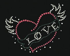 2011 hotsale fashion heart rhinestone