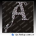 2012 fashion alphabet hot fix motif