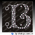 2012 fashion alphabet hot fix motif design 2