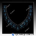 2011 new collar lace rhinestone hotfix motif 2