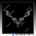 2011 new collar lace rhinestone hotfix motif 3