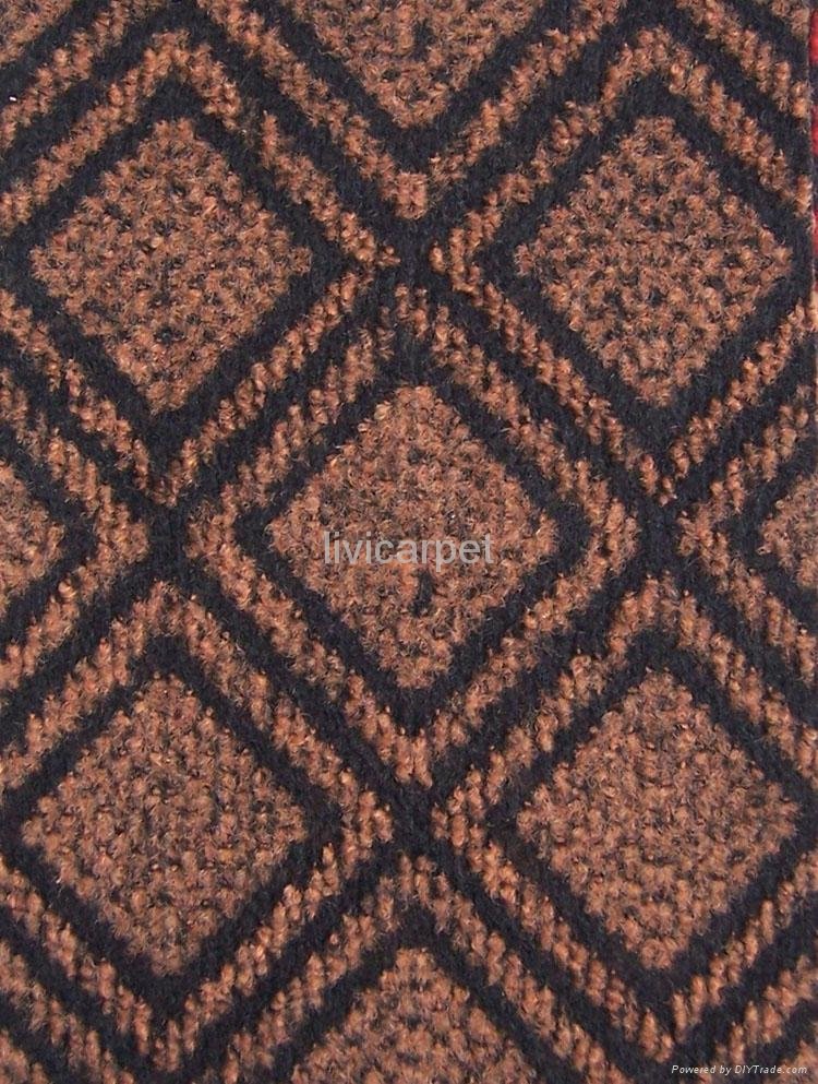Non Woven Double Ply Jacquard Carpet HJ105