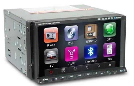 7 inch HD 2 din car dvd player with RDS and 3D map