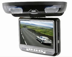 9 inch flipdown car dvd player with FM,TV and game 