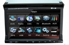 7 inch HD 2 din car dvd player with  bluetooth and RDS