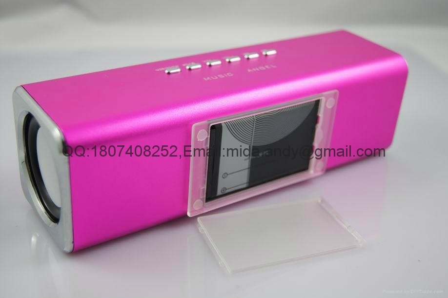 Great promotion Music angel UK2 portable gift card computer MP3 speaker 3