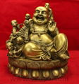 laughing buddha with 5 boy child