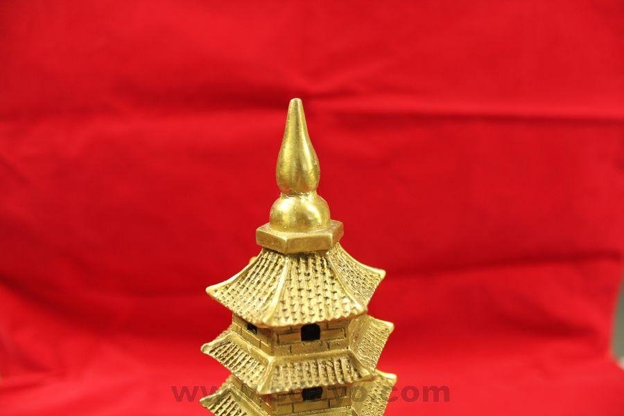 brass Wenchang tower pagoda 3