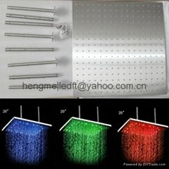 20 inches hot selling ceiling mounted hydro power led shower head