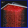 16 inches high quality lighted shower