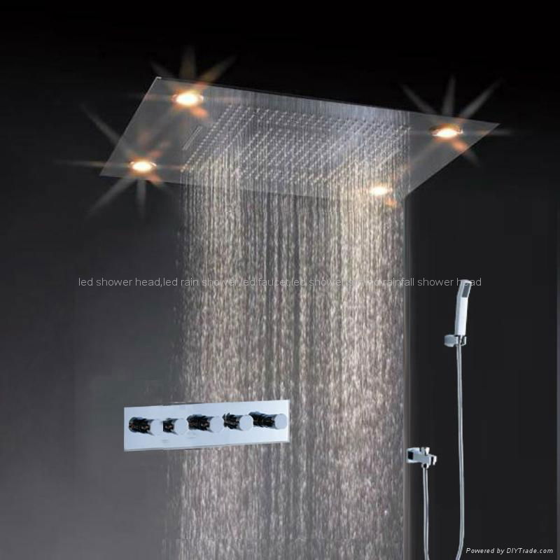 led rainfall shower sets 4