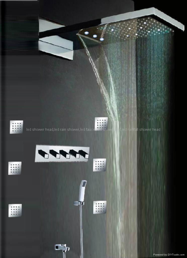 led shower sets