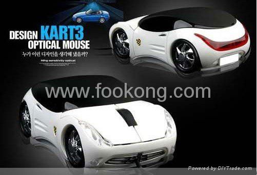 3D Car Shape Optical Mouse USB Wireless Mouse For Laptop Notebook