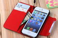 Wallet Leather case for iPhone 5