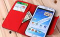 for note2 N7100 samsung phone wallet case 