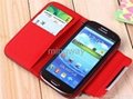 Wallet leather case for Galaxy S3 I9300
