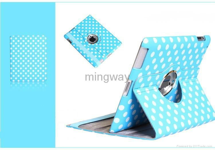 for iPad stand case with wave point pattern