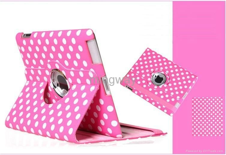 for iPad stand case with wave point pattern 2